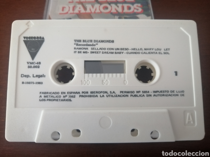 Casetes antiguos: K7 THE BLUE DIAMONDS RECORDANDO 1983 - Foto 3