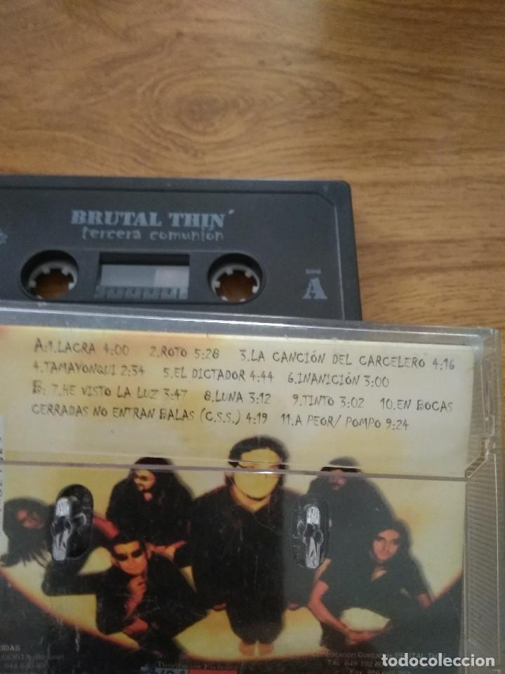 Casetes antiguos: BRUTAL THIN / TERCERA COMUNION rock - Foto 2