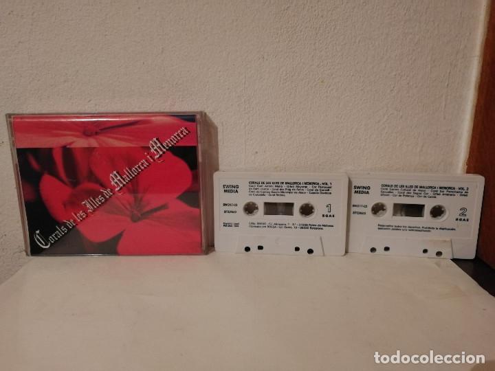 Casetes antiguos: CASETE DOBLE ORIGINAL - CORALS DE LES ILLES MALLORCA I MENORCA - CATALU&Ntilde;A - FOLK