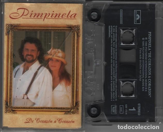 Casetes antiguos: PIMPINELA - DE CORAZON A CORAZON - CINTA DE CASETE # - Foto 1