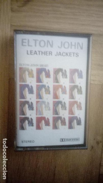 Casetes antiguos: ELTON JOHN. CASSETTE. LEATHER JACKETS (1986) - Foto 1
