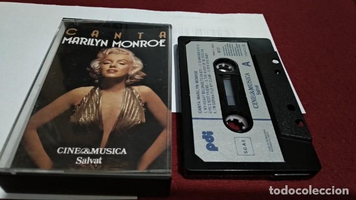 Casetes antiguos: MARILYN MONROE / CANTA - 1987 SALVAT PROMO - muy poco uso -CASETE CINTA CASSETTE