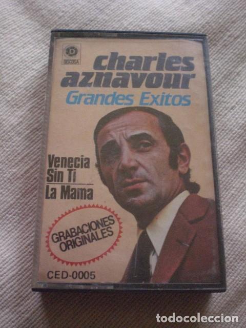 Casetes antiguos: cinta CHARLES AZNAVOUR, grandes &eacute;xitos Discosa - Foto 1