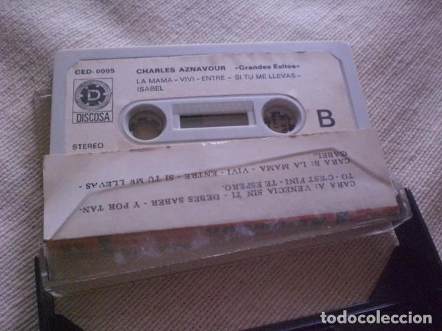 Casetes antiguos: cinta CHARLES AZNAVOUR, grandes &eacute;xitos Discosa - Foto 2