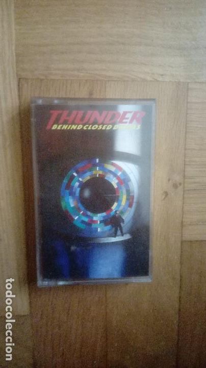 Casetes antiguos: THUNDER. BEHIND CLOSED DOORS.CASSETTE (1995) - Foto 1