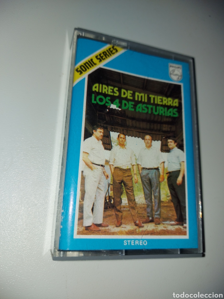 Cassetes antigas: Los 4 de Asturias - Aires de mi tierra (Philips Sonic series)