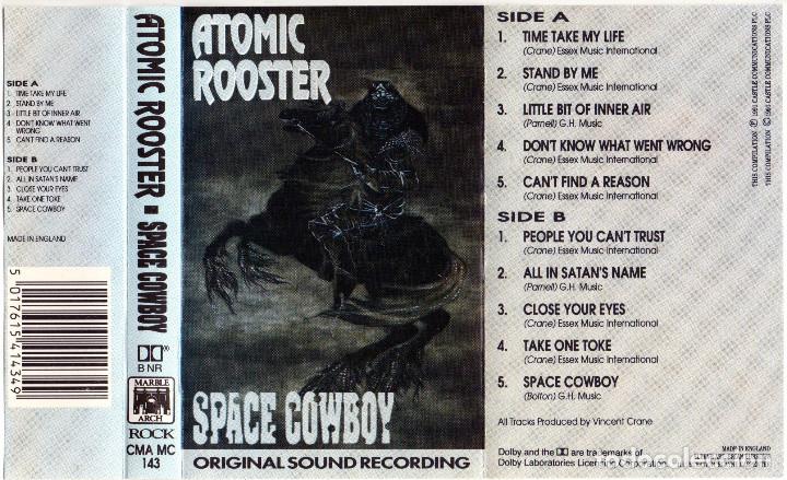 Casetes antiguos: ATOMIC ROOSTER - SPACE COWBOY (CASSETTE) - Foto 1
