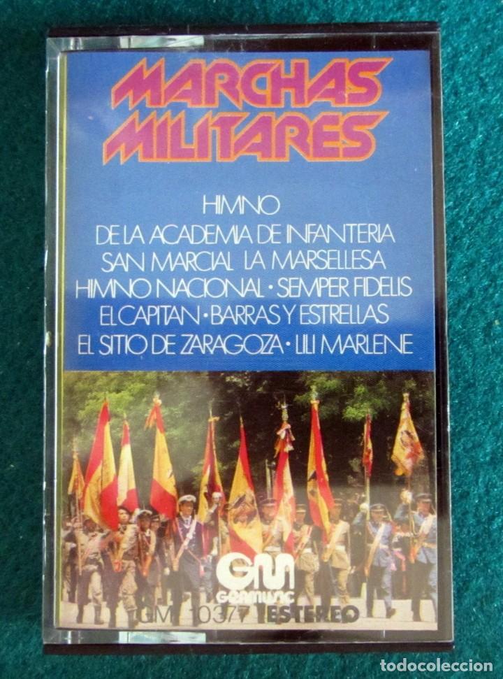 Casetes antiguos: TAPE CASSETTE MARCHAS MILITARES HIMNO ACADEMIA INFANTERIA LA MARSELLESA HIMNO NACIONAL GRANMUSIC 76