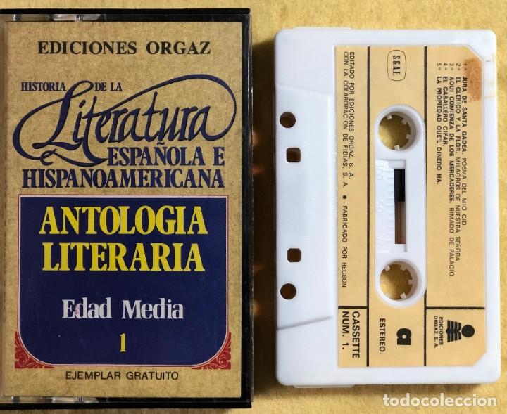 Casetes antiguos: HISTORIA DE LA LITERATURA HISPANO-AMERICANA - CASSETTE - N&ordm; 1 - EDAD MEDIA