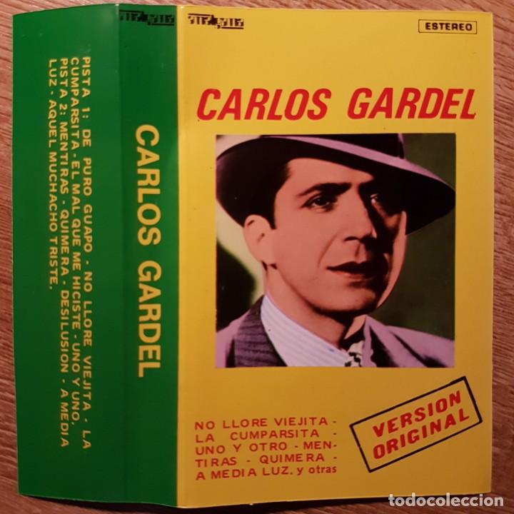 Casetes antiguos: CASETE DE CARLOS GARDEL. TANGO. AMALGAMA - Foto 1