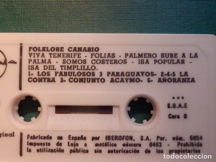 Casetes antiguos: Cassette - Folklore Canario - Trama 1981 - Foto 3