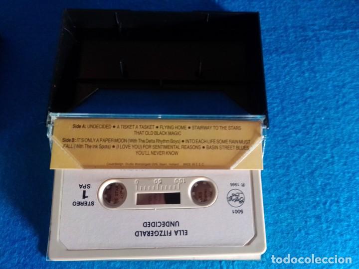 Casetes antiguos: ELLA FITZGERALD - UNDECIDED - CASSETTE - Foto 3
