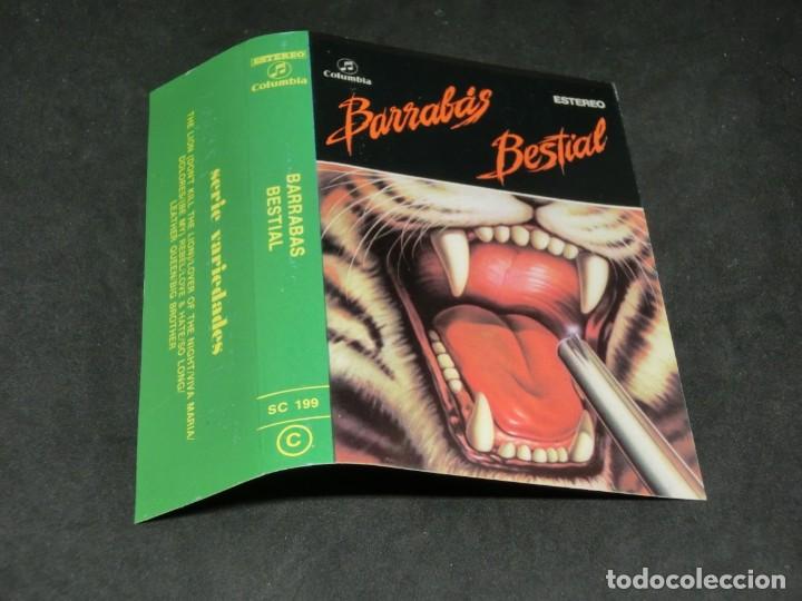 Casetes antiguos: CASETE - BARRAB&Aacute;S - BESTIAL - 1982 - Foto 2