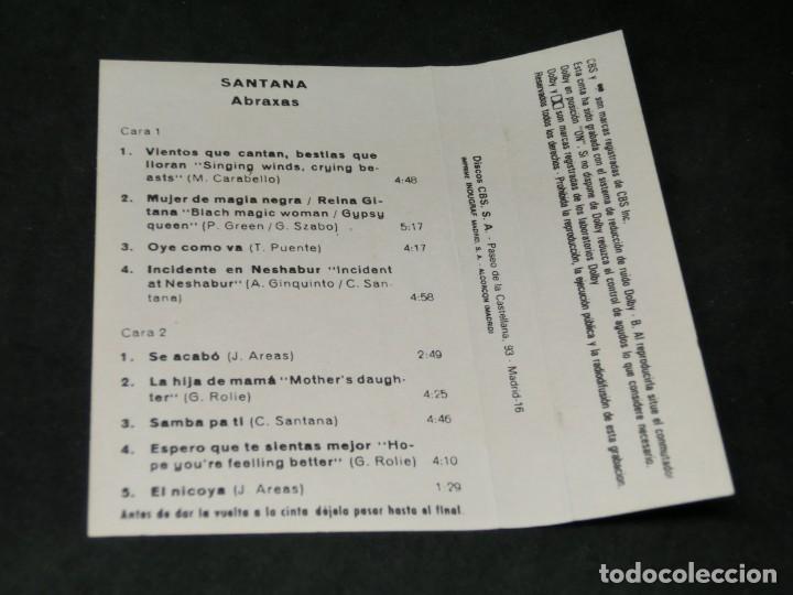 Casetes antiguos: CASETE - SANTANA - ABRAXAS - 1982 - Foto 4
