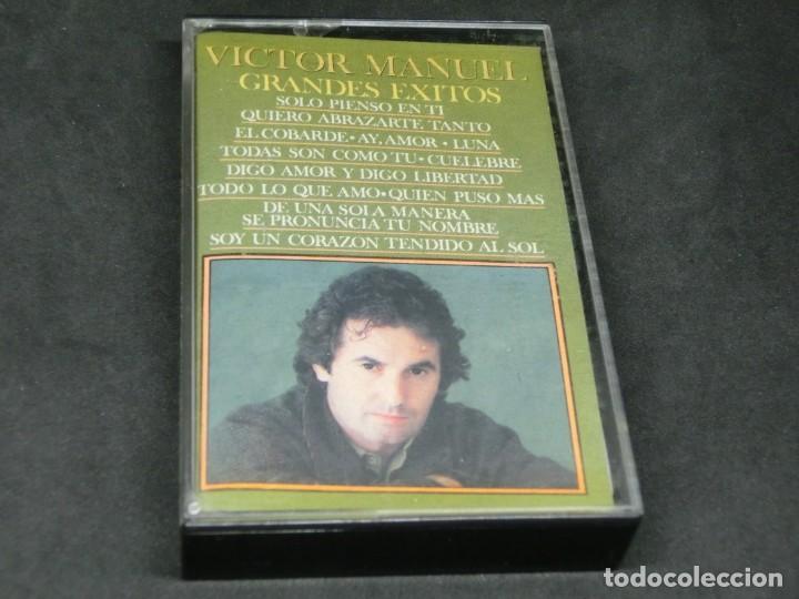 Casetes antiguos: CASETE - V&Iacute;CTOR MANUEL - GRANDES &Eacute;XITOS - 1982 - Foto 1