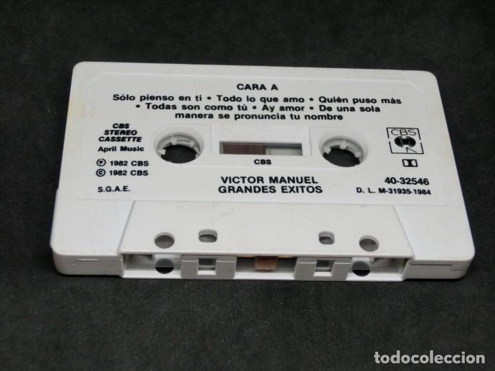 Casetes antiguos: CASETE - V&Iacute;CTOR MANUEL - GRANDES &Eacute;XITOS - 1982 - Foto 4