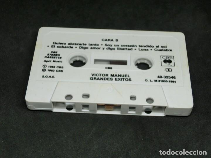 Casetes antiguos: CASETE - V&Iacute;CTOR MANUEL - GRANDES &Eacute;XITOS - 1982 - Foto 5