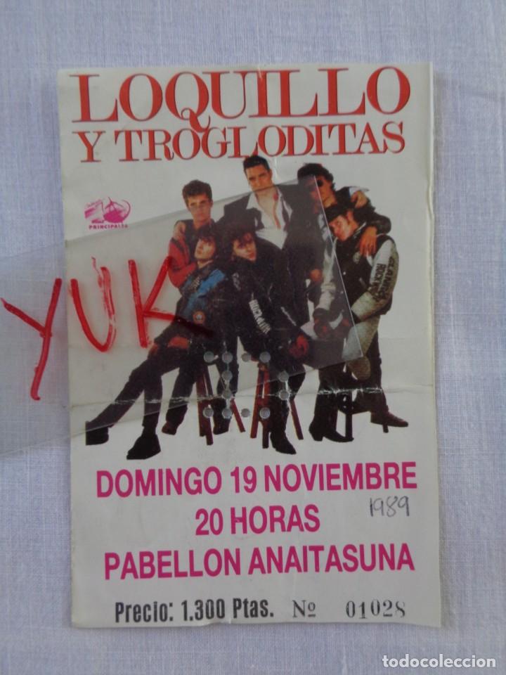 Casetes antiguos: CASETTE del CONCIERTO DE LOQUILLO EN DIRECTO EL 19 NOVIEMBRE 1989 EN PAMPLONA + PRENSA - UNICO