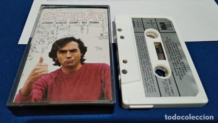 Casetes antiguos: CASETE CINTA CASSETTE ( SERRAT - CADA LOCO CON SU TEMA ) 1983 ARIOLA