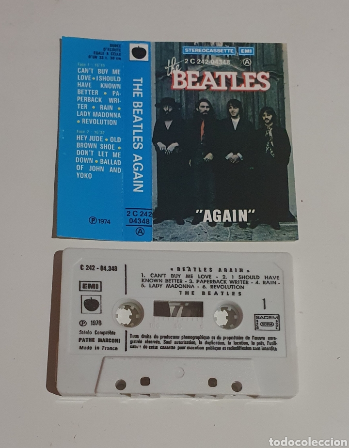 Casetes antiguos: THE BEATLES / CASSETTE 1976 / AGAIN - Foto 2