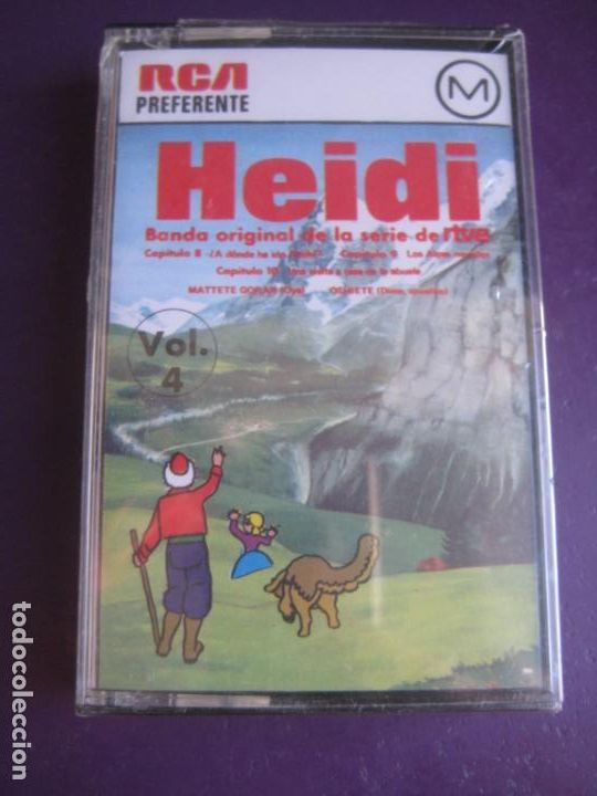 Casetes antiguos: HEIDI CANTA EN ESPA&Ntilde;OL - VOL 4 - CASETE RCA PRECINTADA - CANCIONES Y CAPITULOS - TVE TELEVISION 70'