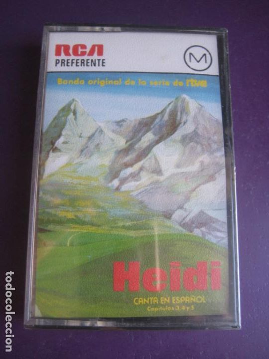 Casetes antiguos: HEIDI CANTA EN ESPA&Ntilde;OL - CASETE RCA PRECINTADA - CANCIONES Y CAPITULOS 3, 4 Y 5 - TVE TELEVISION 70'