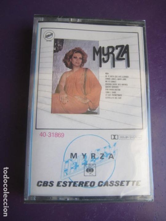 Cassettes Anciennes: MYRZA - CASETE CBS PRECINTADA 1980 - MELODICA MEXICO 70'S 80'S