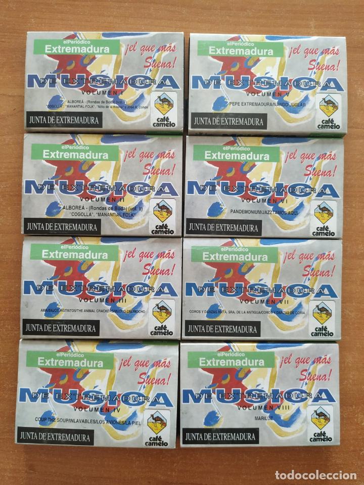 Casetes antiguos: MUSICA DE EXTREMADURA. Colecci&oacute;n completa. 8 Casettes.