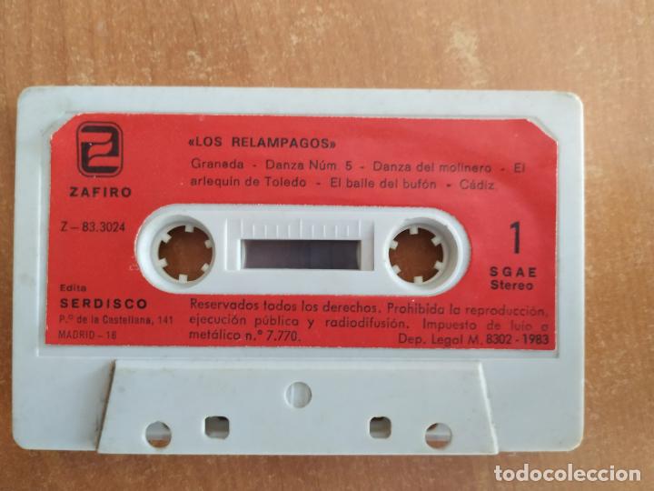 Casetes antiguos: LOS RELAMPAGOS. Los rel&aacute;mpagos. Zafiro. A&ntilde;o 1983. - Foto 1