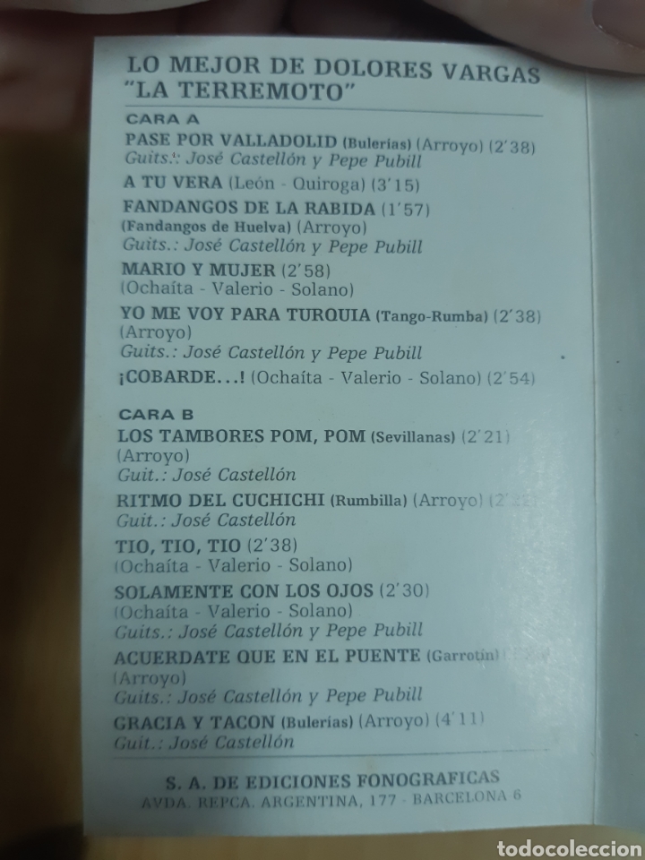 Casetes antiguos: Lo mejor de Dolores Vargas - Foto 2
