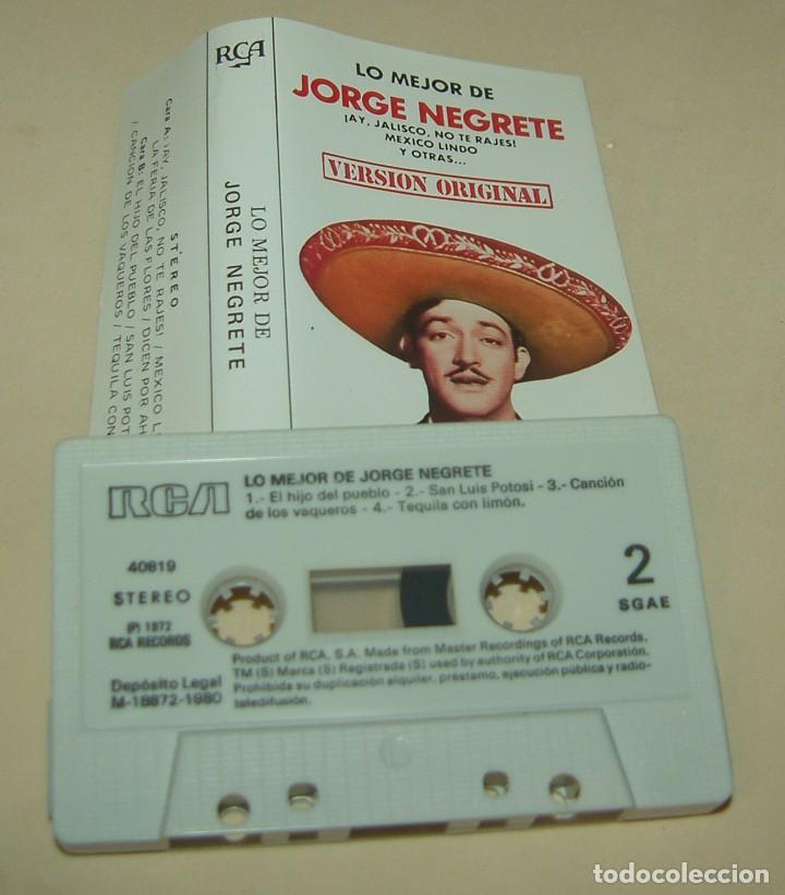 Casetes antiguos: JORGE NEGRETE - LO MEJOR DE - (CAJ-4) - Foto 1