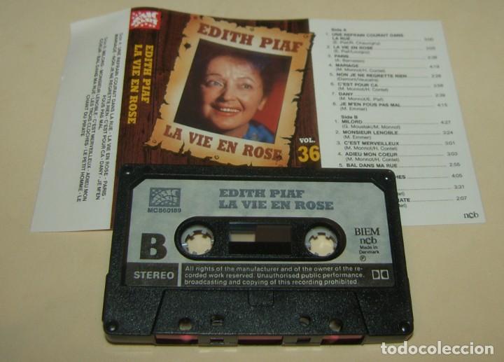 Casetes antiguos: EDITH PIAF - LA VIE EN ROSE - (CAJ-3) - Foto 1