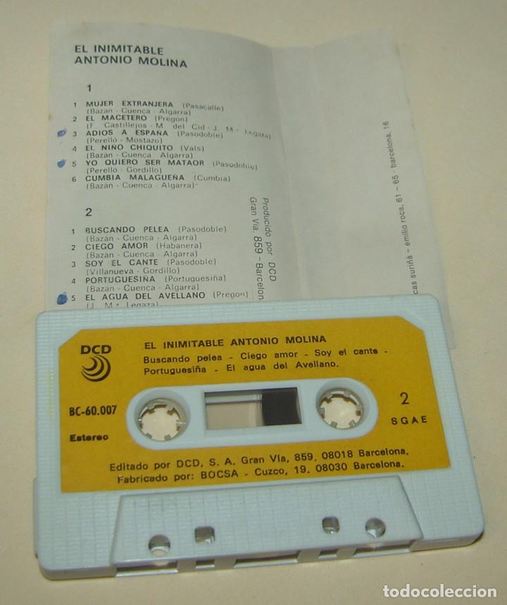 Casetes antiguos: ANTONIO MOLINA - EL INIMITABLE - DCD (CAJ-4) - Foto 2