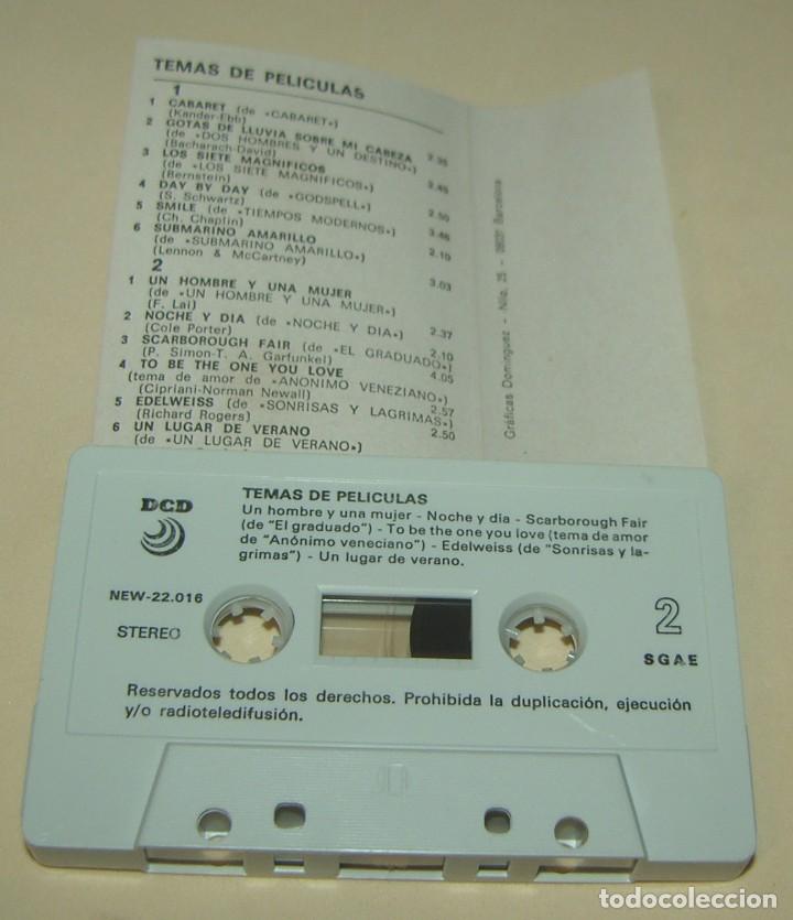 Casetes antiguos: TEMAS DE PELICULAS - DCD (CAJ-3) - Foto 2