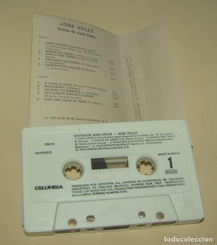 Casetes antiguos: JOSE VELEZ - EXITOS DE- (CAJ-3) - Foto 2
