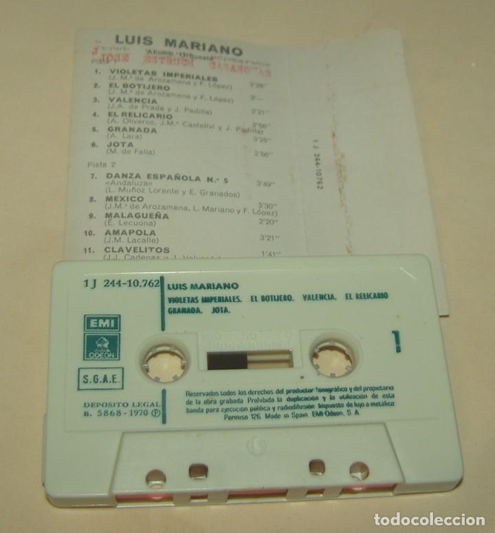 Casetes antiguos: LUIS MARIANO - ACOMP. ORQUESTA - (CAJ-3) - Foto 2