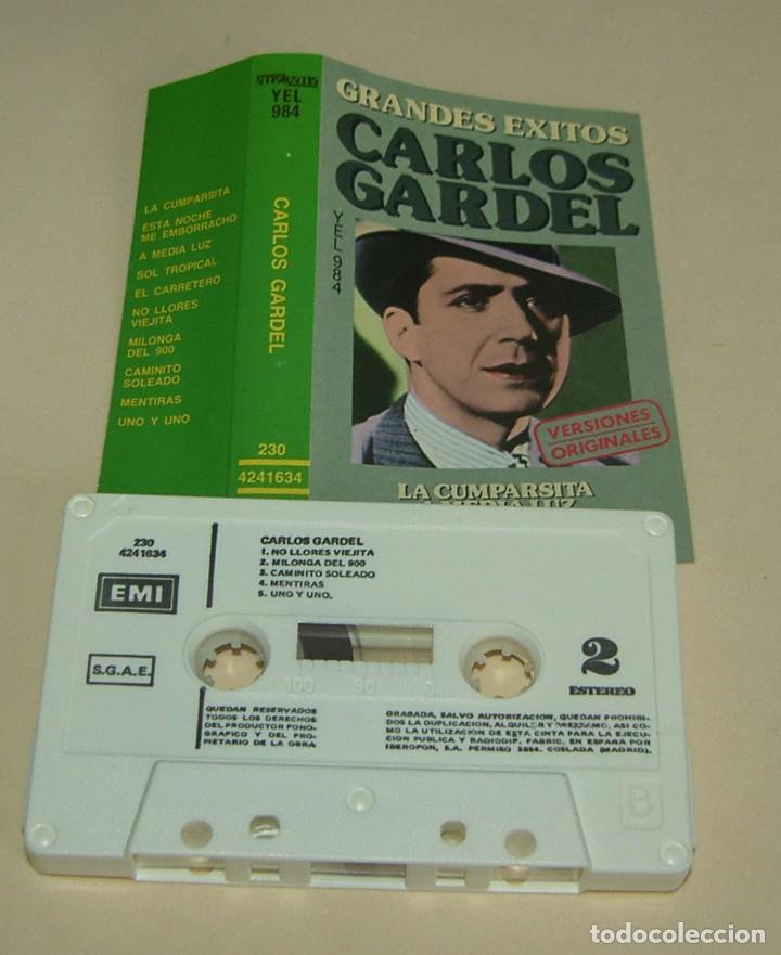 Casetes antiguos: CARLOS GARDEL - GRANDES EXITOS - (CAJ-4) - Foto 1