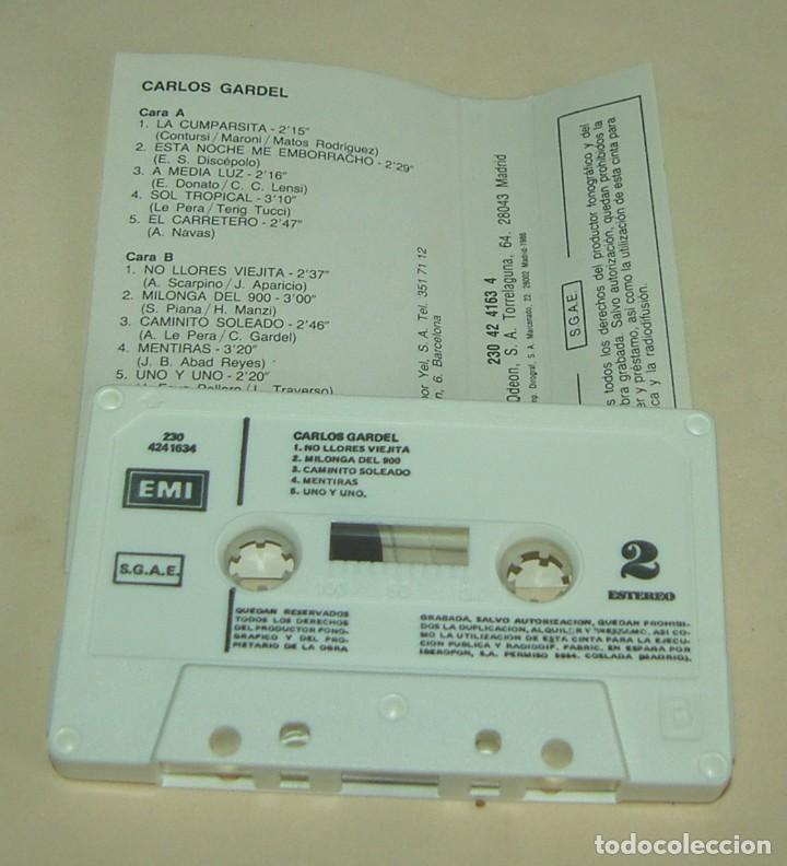 Casetes antiguos: CARLOS GARDEL - GRANDES EXITOS - (CAJ-4) - Foto 2