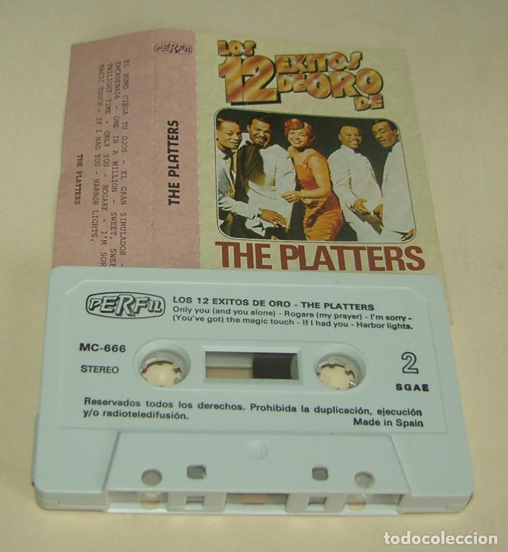 Casetes antiguos: THE PLATTERS - 12 EXITOS DE ORO - (CAJ-4) - Foto 1