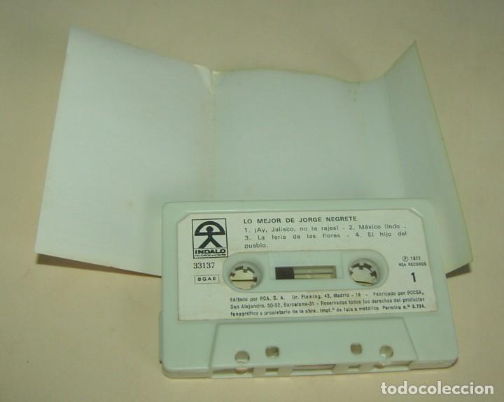 Casetes antiguos: JORGE NEGRETE - LO MEJOR DE - (CAJ-3) - Foto 2