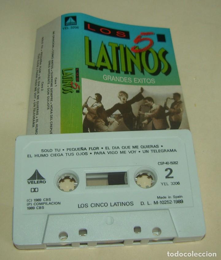 Casetes antiguos: LOS 5 LATINOS - GRANDES EXITOS - (CAJ-3) - Foto 1