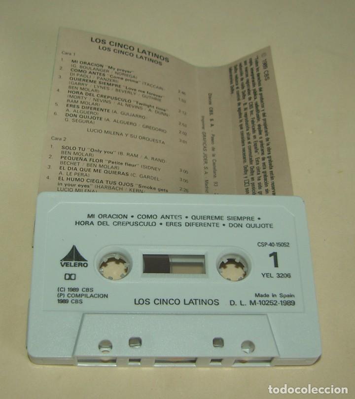 Casetes antiguos: LOS 5 LATINOS - GRANDES EXITOS - (CAJ-3) - Foto 2