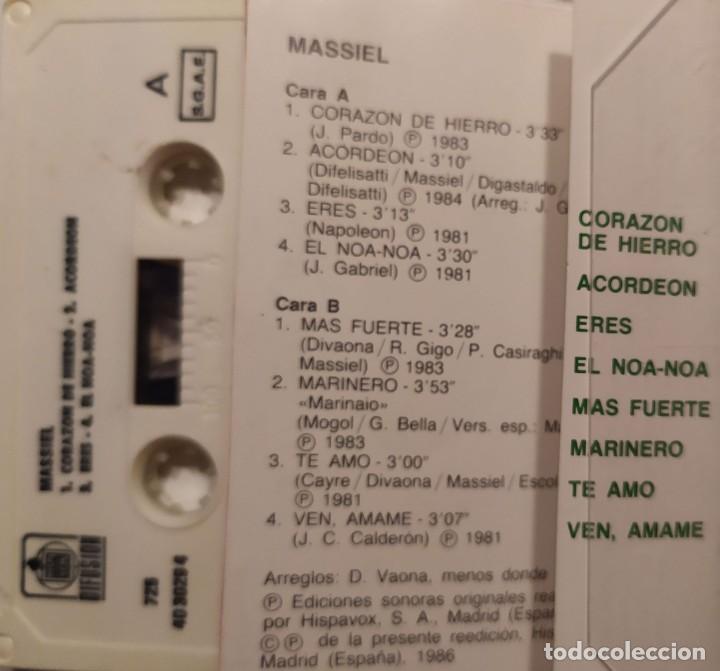 Casetes antiguos: MASSIEL - CORAZON DE HIERRO - Foto 2