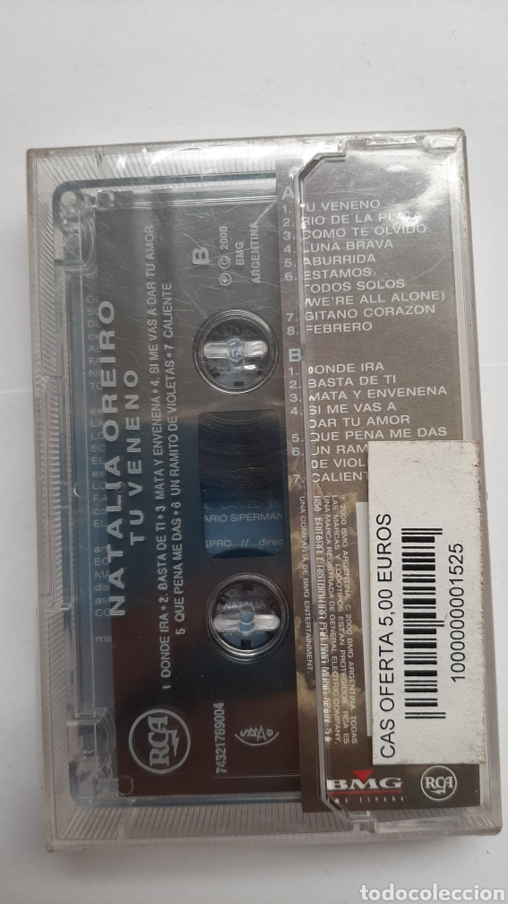 Casetes antiguos: NATALIA OREIRO TU VENENO cassette - Foto 2