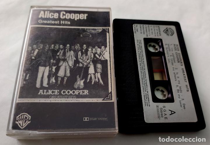 Casetes antiguos: CASSETTE ALICE COOPER - GREATEST HITS - Foto 1