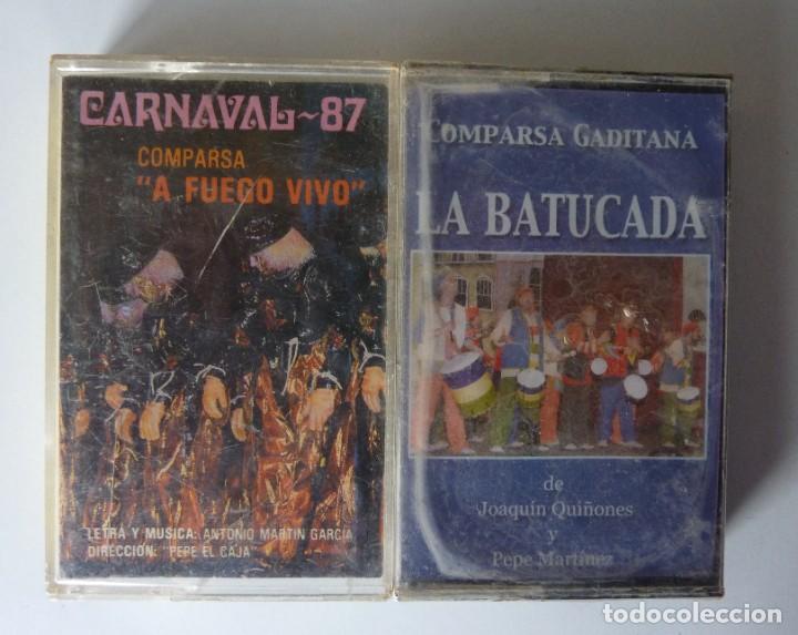 Casetes antiguos: LA BATUCADA // A FUEGO VIVO // CARNAVAL DE CADIZ /7 1987 // CASETE