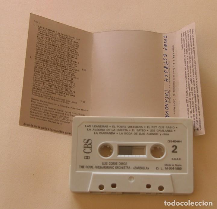 Casetes antiguos: LUIS COBOS - ZARZUELA (CAJ-4) - Foto 2