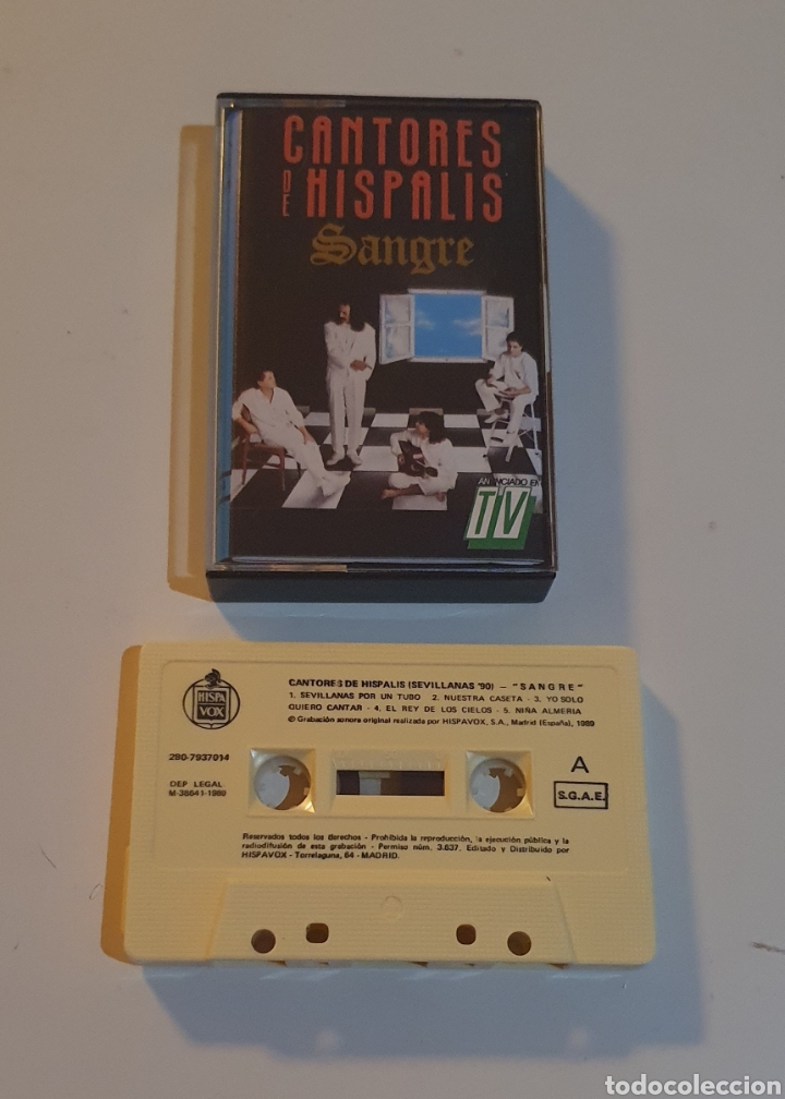 Casetes antiguos: CANTORES DE HISPALIS / CASSETTE / SANGRE - Foto 1
