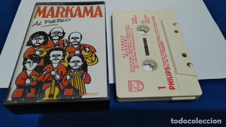 Casetes antiguos: CASETE CINTA CASSETTE ( MARKAMA - AL PUEBLO ) 1985 POLYGRAM DISCOS - PHILIPS ARGENTINA