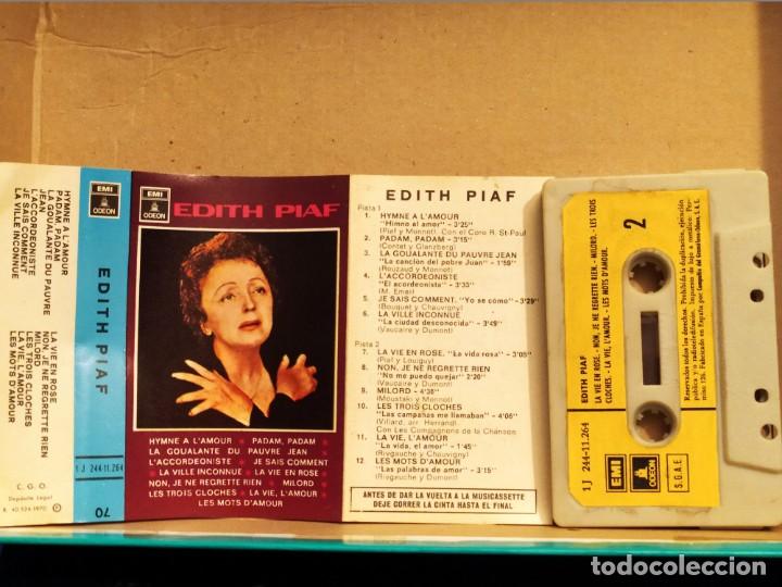 Casetes antiguos: EDITH PIAF ED ESPA&Ntilde;A 1970 - Foto 1